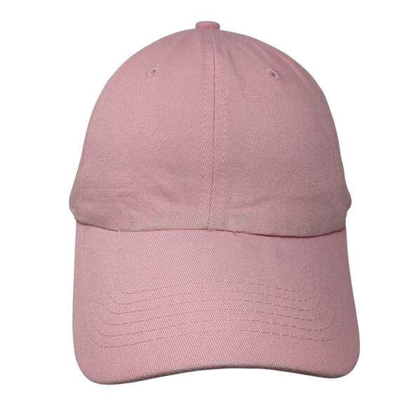 Ethos Slideback Baseball Cap Pink One Size Adjustable Vented Holes Blank - Picture 1 of 9